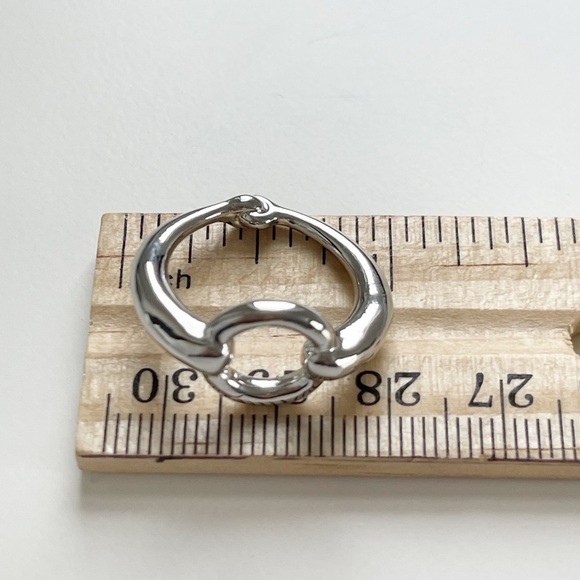 NWT Silver Tone Scarf Ring - Picture 6 of 7